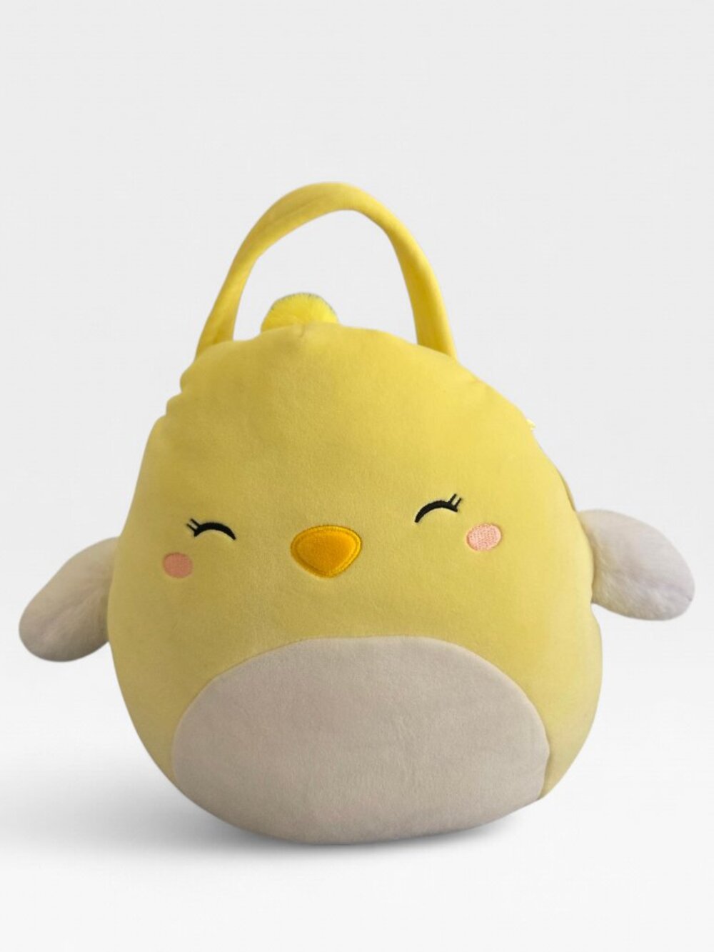 Original Squishmallows Plush | 12" Ivanna Chick | Basket